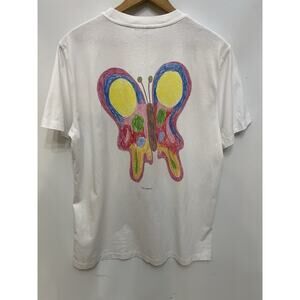 Ganni Butterfly Graphic Tee Medium Size